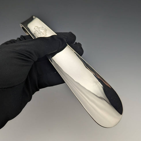 1927 British Vintage Sterling Silver Shoehorn Shoehorn Deakin and Francis