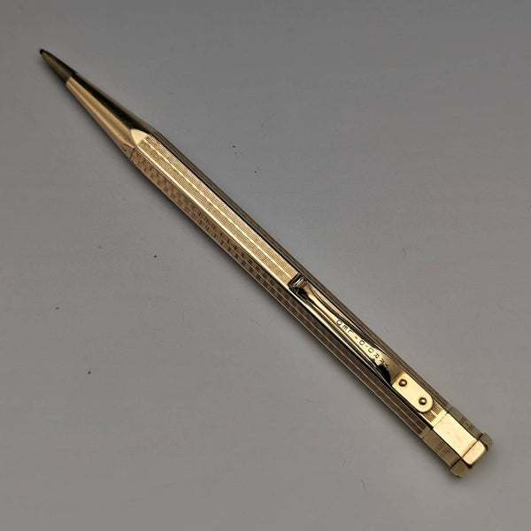 British Vintage Yard O Red Rolled Gold Hexagon Propelled Pencil