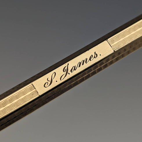 英国ヴィンテージ ヤード・オ・レッド ロールドゴールド製 ヘキサゴン 推進式ペンシル