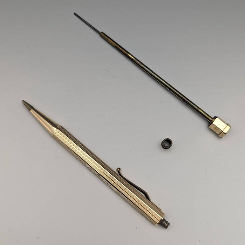 英国ヴィンテージ ヤード・オ・レッド ロールドゴールド製 ヘキサゴン 推進式ペンシル