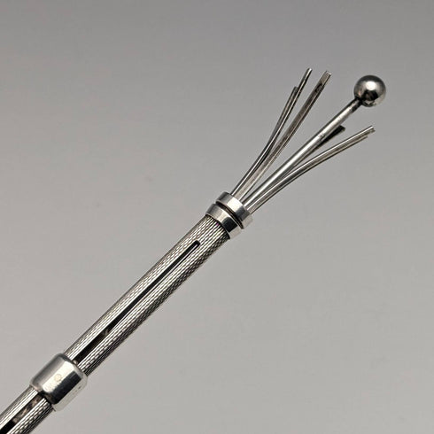 1971 British Vintage Sterling Silver Cocktail Swizzler Ramsden and Roed