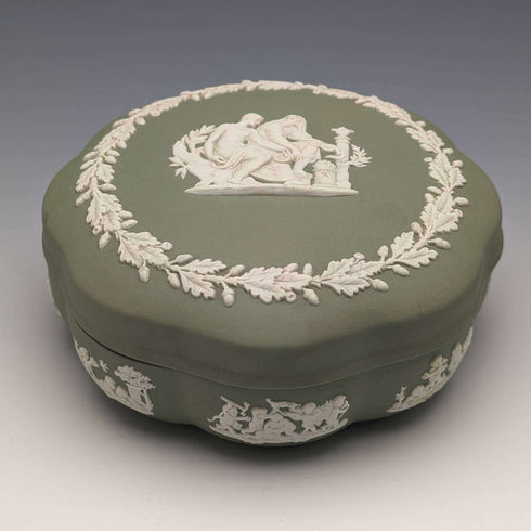 British Vintage Wedgwood Jasperware Box Accessory Case