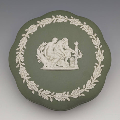 英國復古 Wedgwood 碧玉器盒配件盒