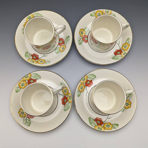 1930年代頃 英国ブリッジウッド デミタスカップ&ソーサー 4セット