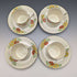 Set of 4 demitasse cups and saucers, circa 1930s, from Bridgewood, England.
