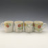 Set of 4 demitasse cups and saucers, circa 1930s, from Bridgewood, England.