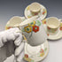 Set of 4 demitasse cups and saucers, circa 1930s, from Bridgewood, England.