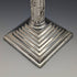 1889 British Antique Silver Plate Large Candlestick Candle Stand