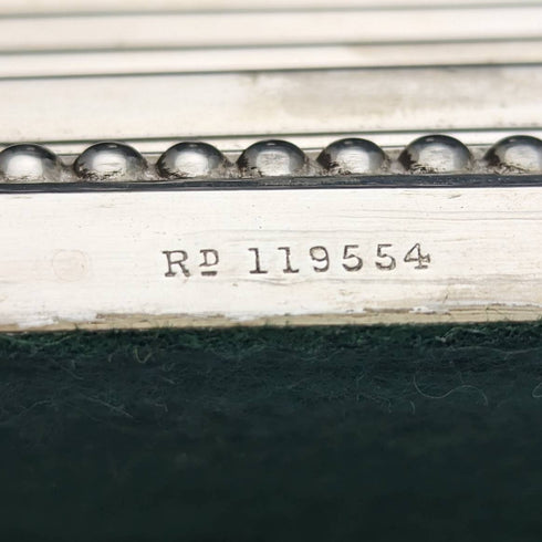 1889 British Antique Silver Plate Large Candlestick Candle Stand