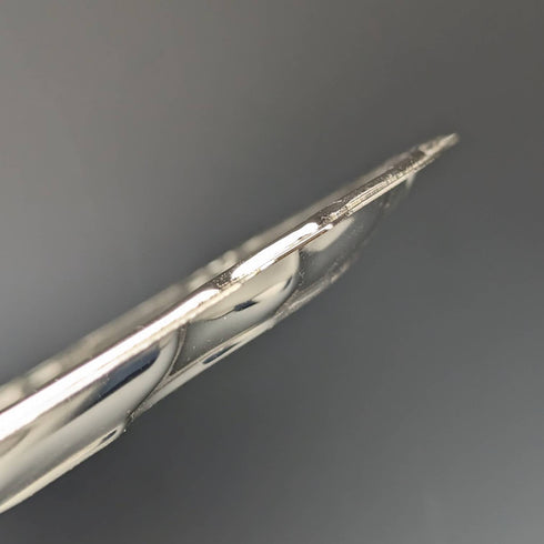 英国ヴィンテージ シルバープレート製 トレイ 直径31cm Queen Anne 箱入り