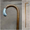 1928 British Vintage Men's Walking Stick with Curved Handle 78cm