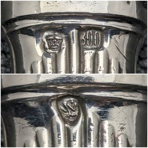 Early 20th Century German Antique Serving Cutlery 800 Silver Handle