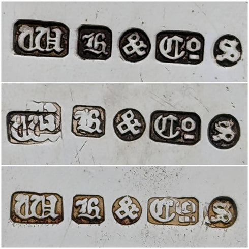 英国アンティーク ビクトリアン シルバープレート製 ドラム型ティーポット3点セット WILLIAM HOWE