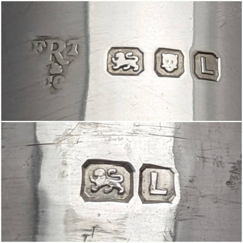 1946 年英國復古純銀辣椒醬調味容器