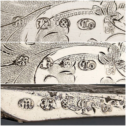 英国アンティーク ソリッドシルバーハンドル カトラリー(ナイフx2 フォークx1) MARTIN HALL