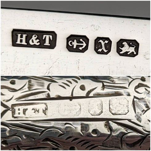 1897 年英國古董純銀折疊筆刀 Hilliard and Thomason 帶盒