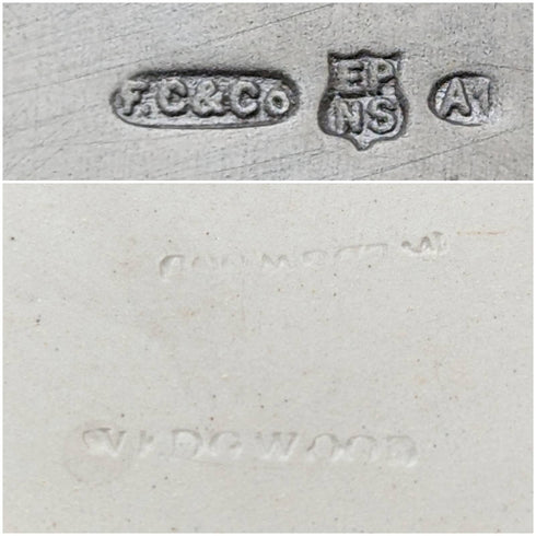 20 世紀早期英國古董韋奇伍德碧玉曲奇罐