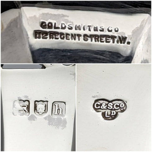 1903年 英国アンティーク 純銀製 花瓶 一輪挿し 81g Goldsmiths & Silversmiths