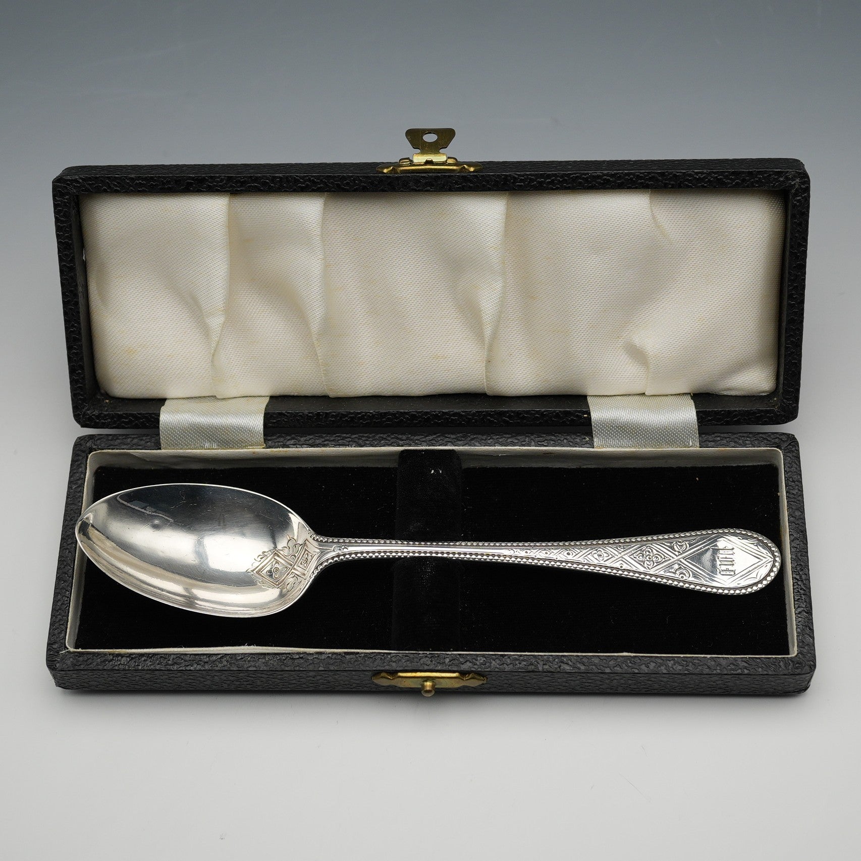 1846年 英国アンティーク 純銀製 クリスニングカトラリーセット 計65g