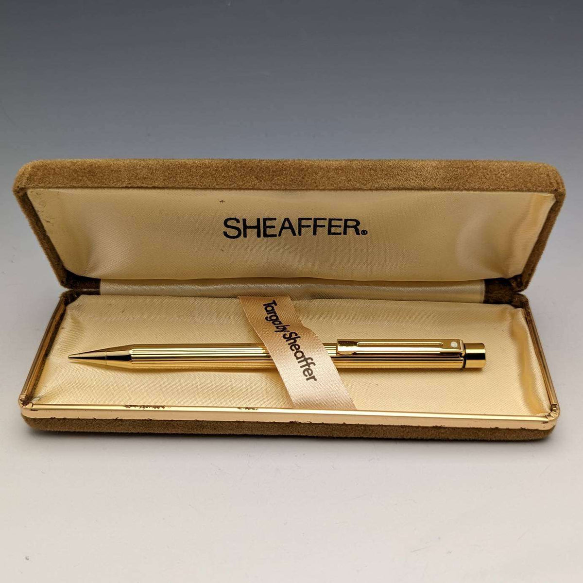 US Vintage Sheaffer Targa mechanical pencil gold plated case – SILVER-LUG