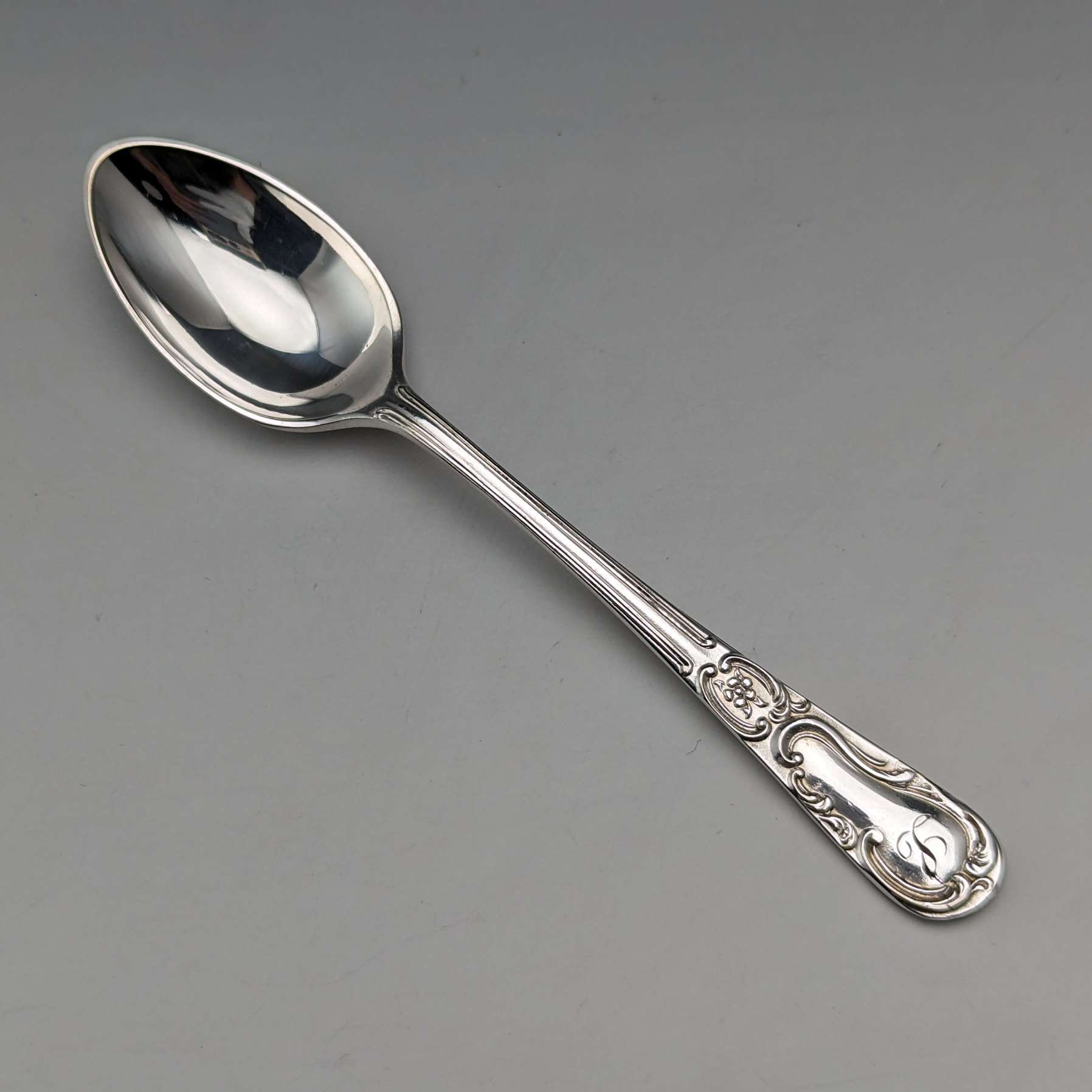 1905年 英国アンティーク シルバープレート製ティースプーン12本