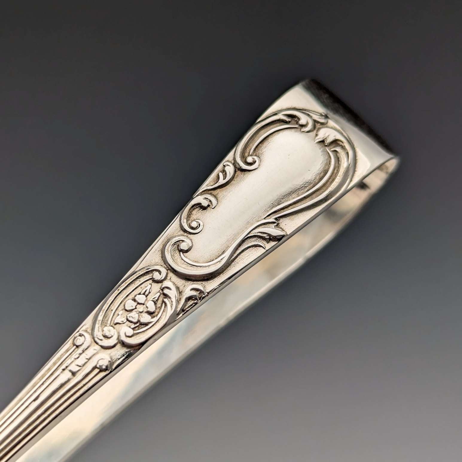 1905年 英国アンティーク シルバープレート製ティースプーン12本