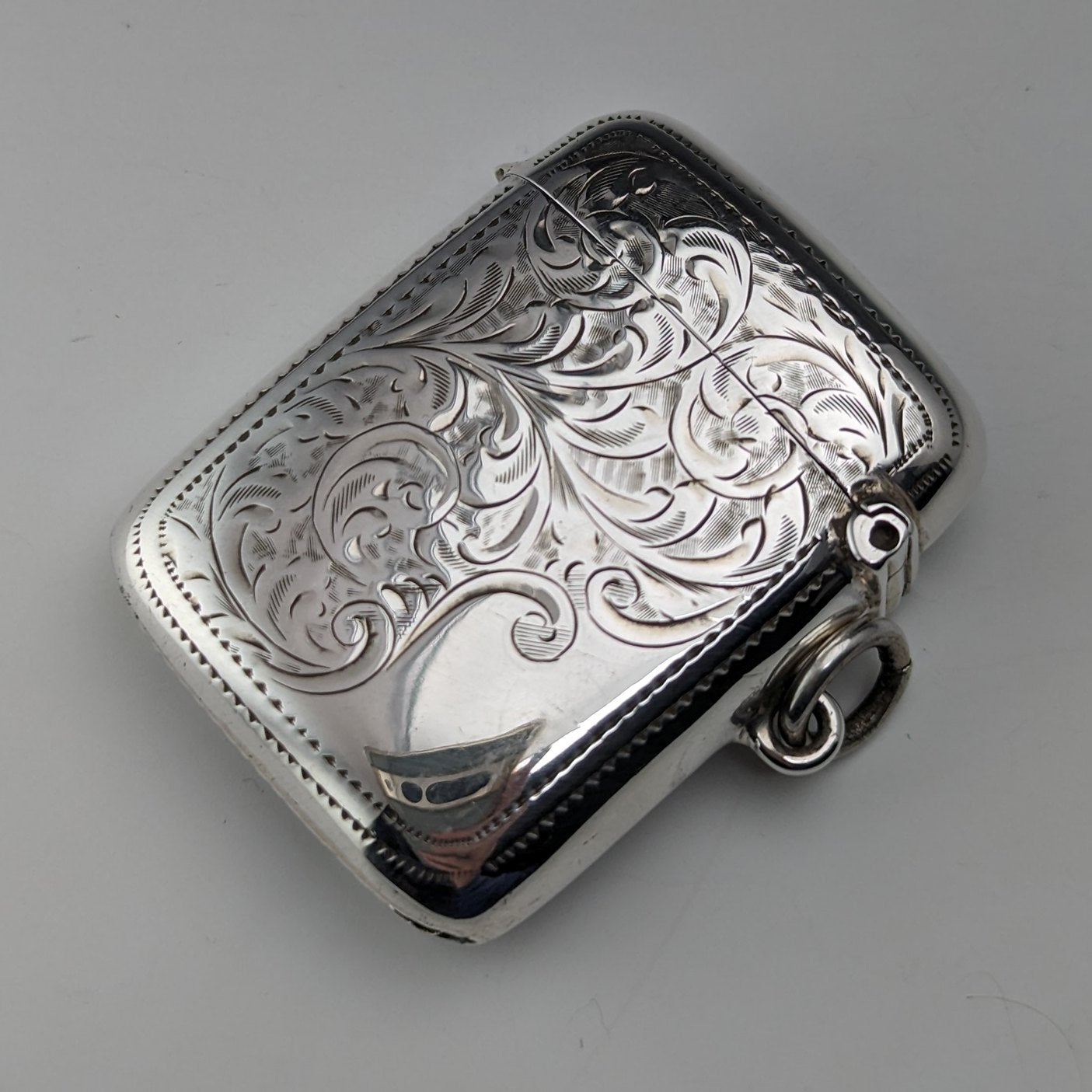 1904 年英國古董純銀Vesta 盒火柴盒Joseph Gloster – SILVER-LUG