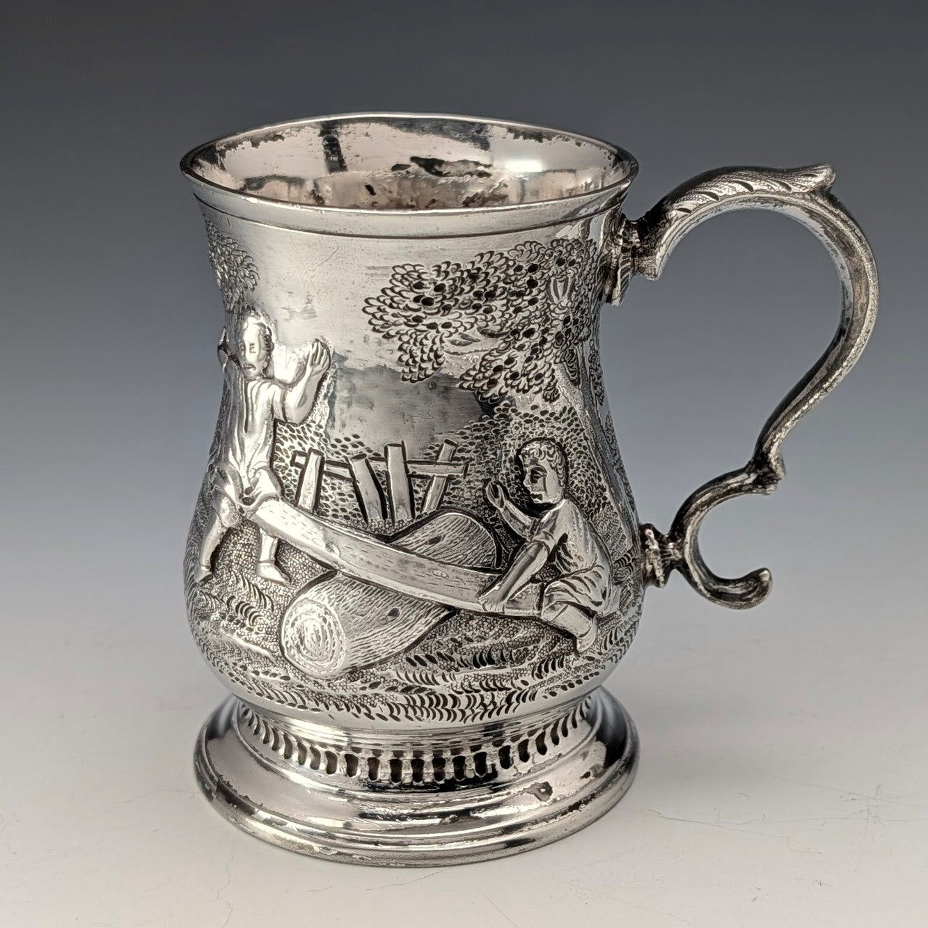 1875年頃 英国アンティーク シルバープレート製 ベリースプーン
